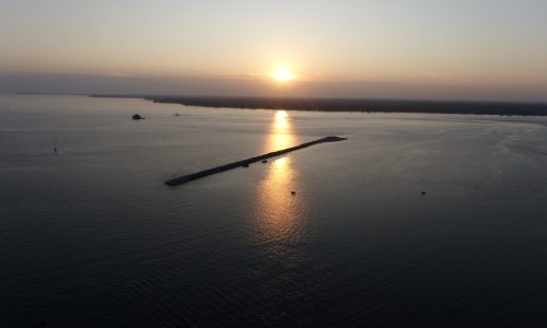 Breakwall Sunset, Buffalo Harbor, Buffalo, NY